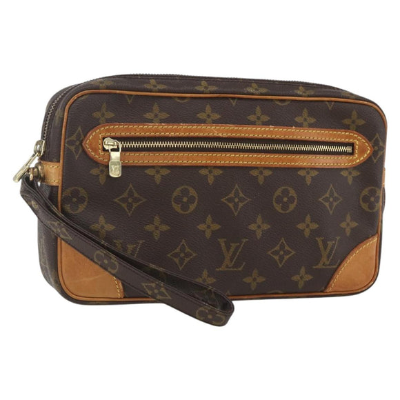 LOUIS VUITTON Monogram Marly Dragonne GM Clutch Bag M51825 LV Auth 158266