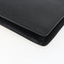 LOUIS VUITTON Epi Serie Dragonne Clutch Bag Black Noir M52612 LV Auth 158267-15