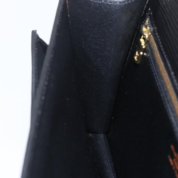 LOUIS VUITTON Epi Serie Dragonne Clutch Bag Black Noir M52612 LV Auth 158267