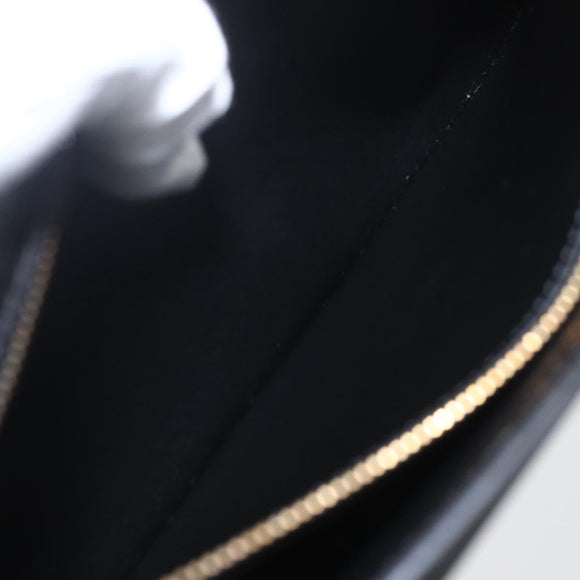 LOUIS VUITTON Epi Serie Dragonne Clutch Bag Black Noir M52612 LV Auth 158267