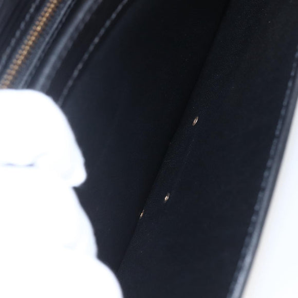 LOUIS VUITTON Epi Serie Dragonne Clutch Bag Black Noir M52612 LV Auth 158267