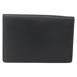 LOUIS VUITTON Epi Serie Dragonne Clutch Bag Black Noir M52612 LV Auth 158267 - 0