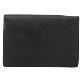 LOUIS VUITTON Epi Serie Dragonne Clutch Bag Black Noir M52612 LV Auth 158268 - 0