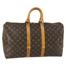 LOUIS VUITTON Monogram Keepall 45 Boston Bag M41428 LV Auth 158284-1