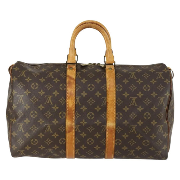 LOUIS VUITTON Monogram Keepall 45 Boston Bag M41428 LV Auth 158284