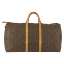 LOUIS VUITTON Monogram Keepall 60 Boston Bag M41422 LV Auth 158288-2