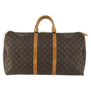 LOUIS VUITTON Monogram Keepall 55 Boston Bag M41424 LV Auth 158289-13