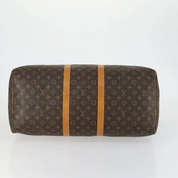 LOUIS VUITTON Monogram Keepall 55 Boston Bag M41424 LV Auth 158289