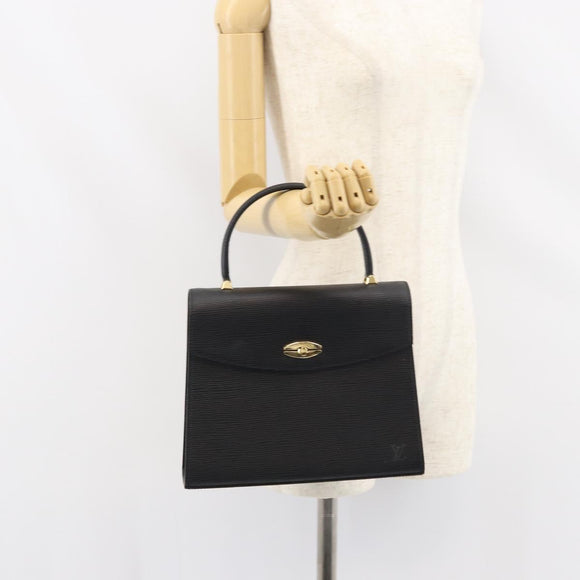 LOUIS VUITTON Epi Malesherbes Hand Bag Black M52372 LV Auth 158324