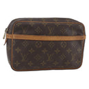 LOUIS VUITTON Monogram Compiegne 23 Clutch Bag M51847 LV Auth 158330-1