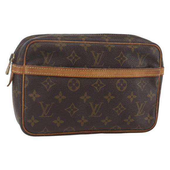 LOUIS VUITTON Monogram Compiegne 23 Clutch Bag M51847 LV Auth 158330