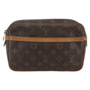 LOUIS VUITTON Monogram Compiegne 23 Clutch Bag M51847 LV Auth 158330-13
