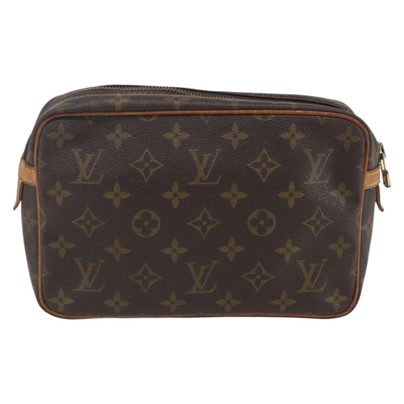 LOUIS VUITTON Monogram Compiegne 23 Clutch Bag M51847 LV Auth 158330