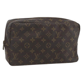 LOUIS VUITTON Monogram Trousse Toilette 28 Clutch Bag M47522 LV Auth 158334