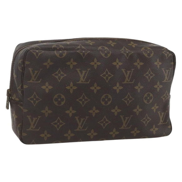 LOUIS VUITTON Monogram Trousse Toilette 28 Clutch Bag M47522 LV Auth 158334