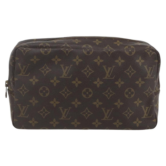 LOUIS VUITTON Monogram Trousse Toilette 28 Clutch Bag M47522 LV Auth 158334