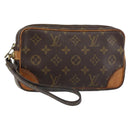 LOUIS VUITTON Monogram Marly Dragonne PM Clutch Bag M51827 LV Auth 158336-1