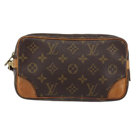 LOUIS VUITTON Monogram Marly Dragonne PM Clutch Bag M51827 LV Auth 158336 - 0