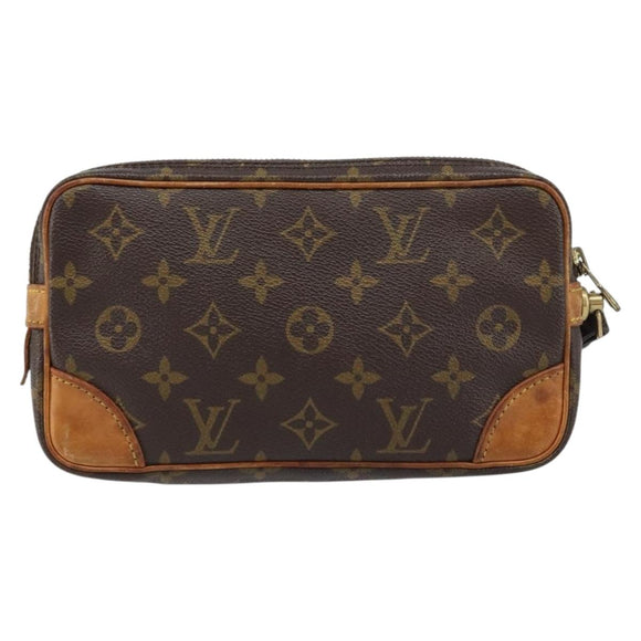 LOUIS VUITTON Monogram Marly Dragonne PM Clutch Bag M51827 LV Auth 158336