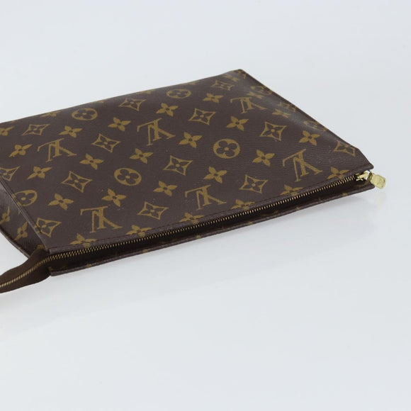 LOUIS VUITTON Monogram Poche Toilette 26 Pouch M47542 LV Auth 158338