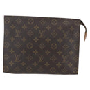 LOUIS VUITTON Monogram Poche Toilette 26 Pouch M47542 LV Auth 158339-2