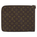 LOUIS VUITTON Monogram Posh Documents Clutch Bag M53456 LV Auth 158340-2