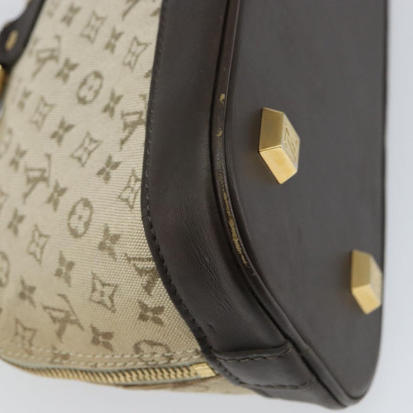 LOUIS VUITTON Monogram Mini Alma Ron Handtasche Khaki M92206 LV Auth 158341