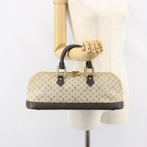 LOUIS VUITTON Monogram Mini Alma Ron Handtasche Khaki M92206 LV Auth 158341