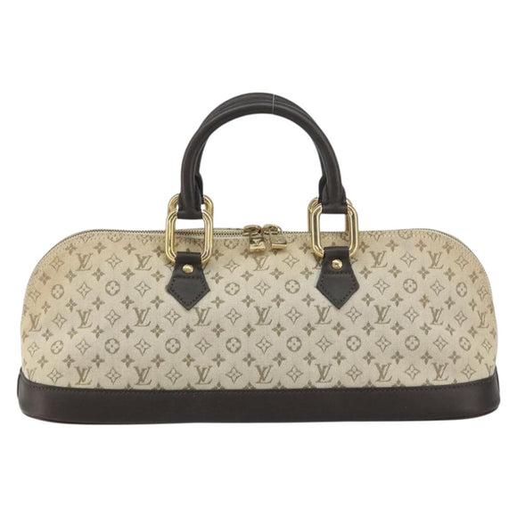 LOUIS VUITTON Monogram Mini Alma Ron Handtasche Khaki M92206 LV Auth 158341
