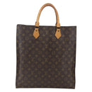 LOUIS VUITTON Monogram Sac Plat Hand Bag M51140 LV Auth 158345-2