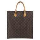 LOUIS VUITTON Monogram Sac Plat Hand Bag M51140 LV Auth 158345-3