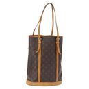 LOUIS VUITTON Monogram Bucket GM Shoulder Bag M42236 LV Auth 158346-1