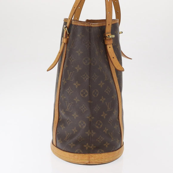 LOUIS VUITTON Monogram Bucket GM Shoulder Bag M42236 LV Auth 158346