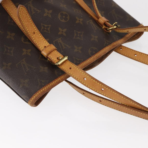 LOUIS VUITTON Monogram Bucket GM Shoulder Bag M42236 LV Auth 158346