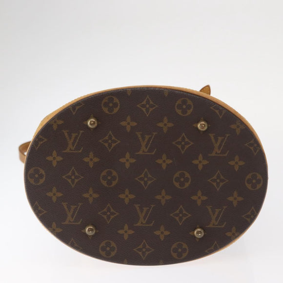 LOUIS VUITTON Monogram Bucket GM Shoulder Bag M42236 LV Auth 158346