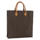 LOUIS VUITTON Monogram Sac Plat Hand Bag M51140 LV Auth 158347-1