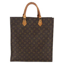 LOUIS VUITTON Monogram Sac Plat Hand Bag M51140 LV Auth 158347-13