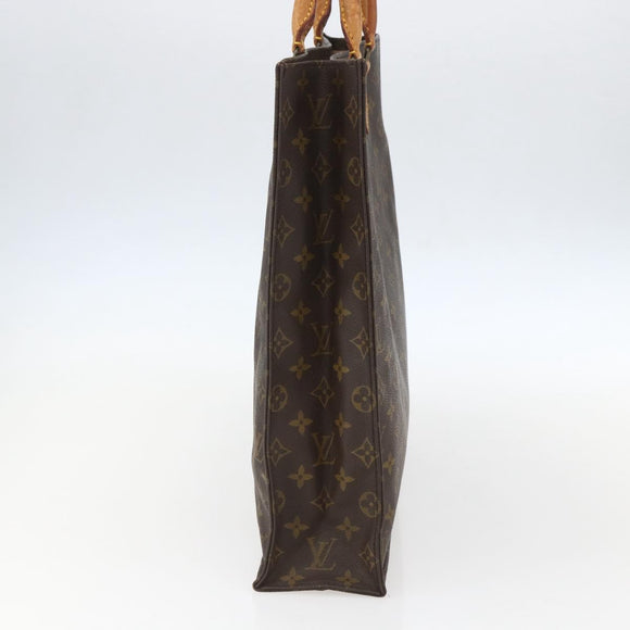 LOUIS VUITTON Monogram Sac Plat Hand Bag M51140 LV Auth 158347