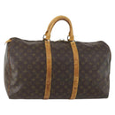 LOUIS VUITTON Monogram Keepall 50 Boston Bag M41426 LV Auth 158350-1