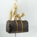 LOUIS VUITTON Monogram Keepall 50 Boston Bag M41426 LV Auth 158350-21