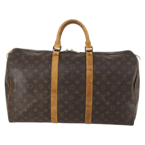 LOUIS VUITTON Monogram Keepall 50 Boston Bag M41426 LV Auth 158350