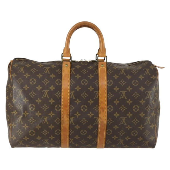 LOUIS VUITTON Monogram Keepall 45 Boston Bag M41428 LV Auth 158351