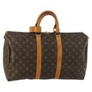 LOUIS VUITTON Monogram Keepall 45 Boston Bag M41428 LV Auth 158352-1