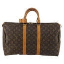 LOUIS VUITTON Monogram Keepall 45 Boston Bag M41428 LV Auth 158352-13