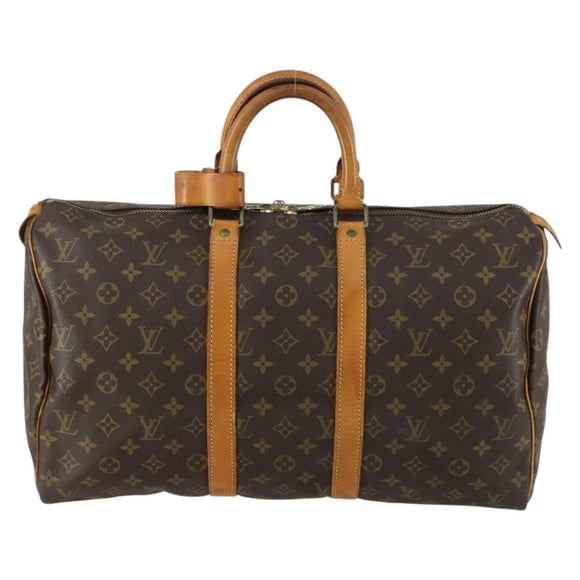 LOUIS VUITTON Monogram Keepall 45 Boston Bag M41428 LV Auth 158352