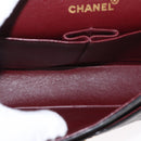 CHANEL Chain Double Flap Matelasse 23 Bag Lamb Skin Black Gold CC Auth 158357SM-23