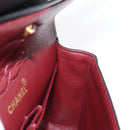 CHANEL Chain Double Flap Matelasse 23 Bag Lamb Skin Black Gold CC Auth 158357SM-24