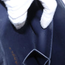 CHANEL Matelasse 25 Double Flap Chain Bag Caviar Skin Navy Gold CC Auth 158359SM-25