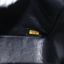 CHANEL Matelasse 25 Double Flap Chain Bag Caviar Skin Black CC Auth 158360SM-13