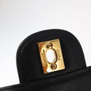 CHANEL Matelasse 30 Chain Shoulder Bag Lamb Skin Black Gold CC Auth 158361SAM-19